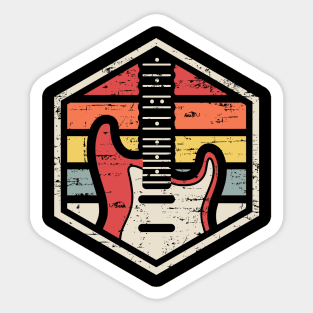 Retro Badge Guitar Sticker